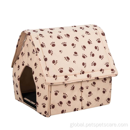 Comfortable pet house Cute Portable Cushion Inside Wholesale Dog House Supplier